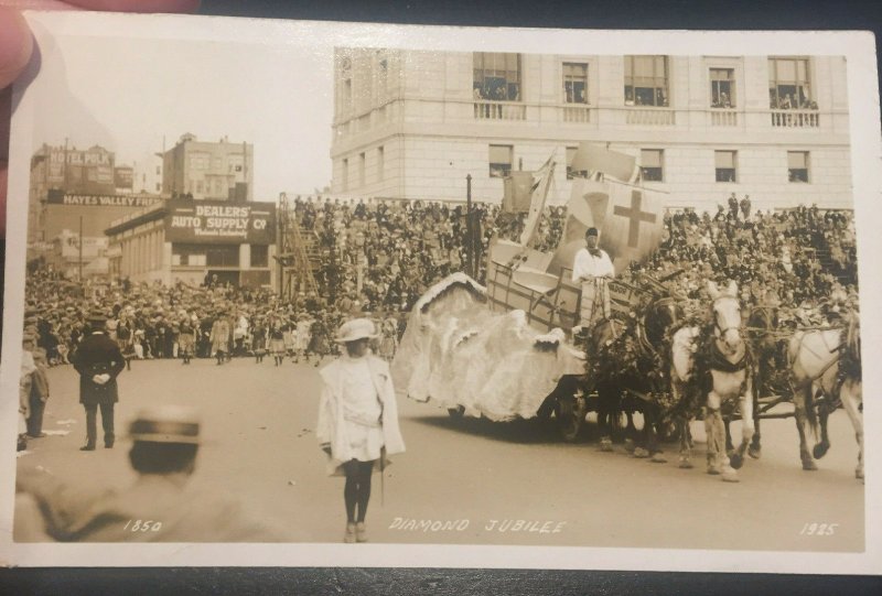 Diamond Jubilee Parade 1925 San Francisco CA Vintage Photo Postcard *E38