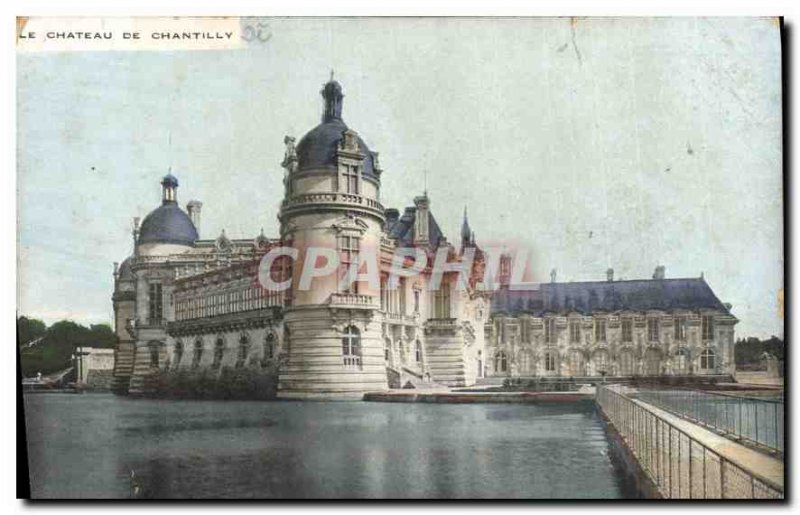 Old Postcard The Chateau de Chantilly
