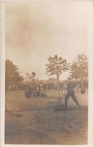 C73/ Track and Field Sports RPPC Postcard San Diego California High Jump 21