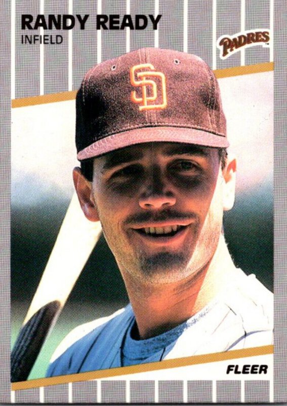 1989 Fleer Baseball Card Randy Ready Infield San Diego Padres