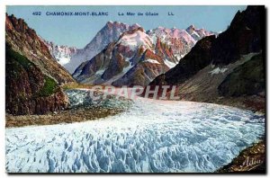 Old Postcard Chamonix Sea Ice