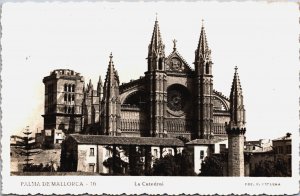 Spain Palma De Mallorca La Catedral Vintage RPPC C109