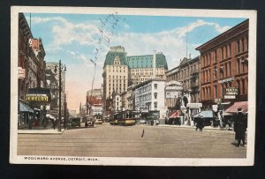Mint Detroit MI USA Picture Postcard Woodward Avenue