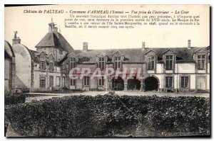 Postcard Old Castle Town Palteau Armeau (Yonne)