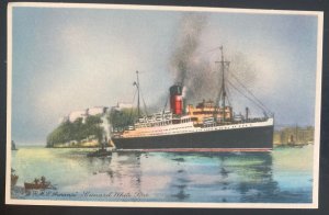 Mint Picture Postcard RMS Aurania Cunard White Line