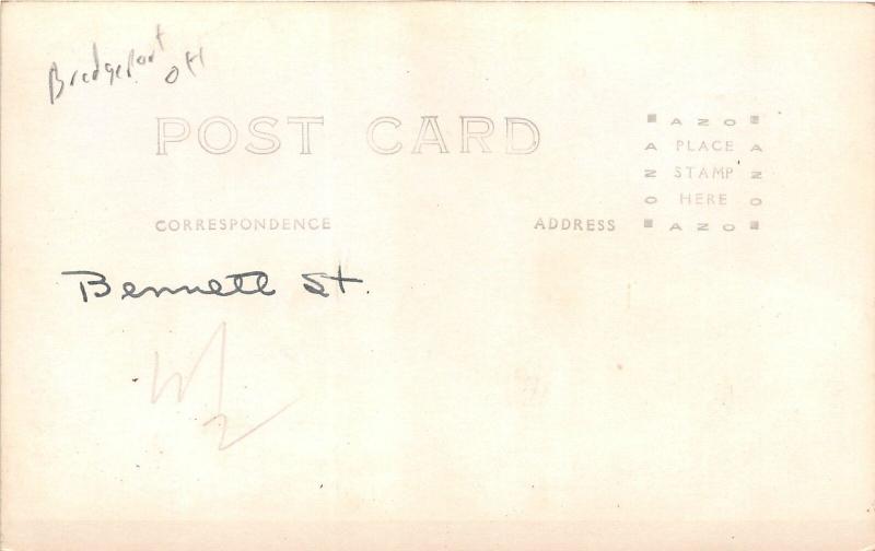 F18/ Bridgeport Ohio RPPC Postcard c1920s Flood Disaster Homes Winter 2