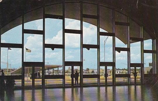 Main Entrance Of Atlanta's Beautiful New Air Transportation Atlanta Georgia 1969