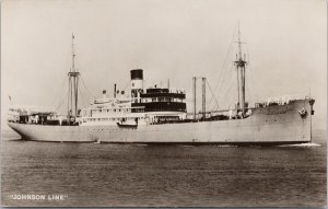 Johnson Line 'Annie Johnson' Ship now MS 'Costa Allegra' Real Photo Postcard H38