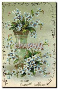 Old Postcard Fantasy Flowers