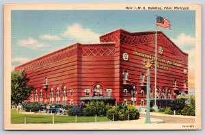 Flint MI~Industrial Mutual Assoc Auditorium~Romanesque Revival~1940 Linen PC
