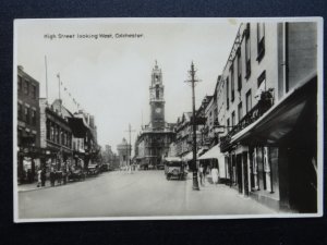 Essex Colchester HIGH STREET Looking West shows GEORGE HOTEL c1920s RP Postcard