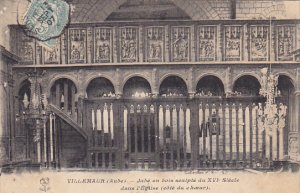 France Villamaur Jube en bois sculpte de XVI Siecle dans L'Eglise 1907