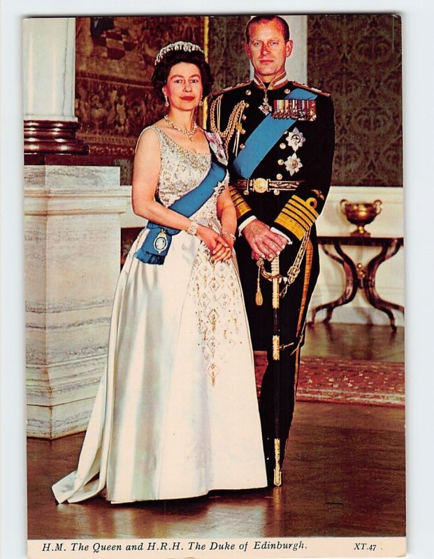 Postcard H.M. The Queen and H.R.H. The Duke of Edinburgh