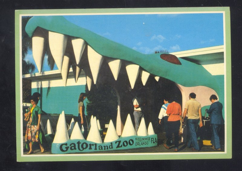 KISSIMMEE ORLANDO FLORIDA GATORLAND AMUSEMENT PARK ADVERTISING POSTCARD