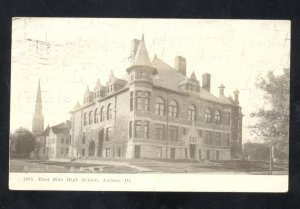 AURORA ILLINOIS EAST SIDE HIGH SCHOOL VINTAGE POSTCARD KEWANEE ILLINOIS HYMAN