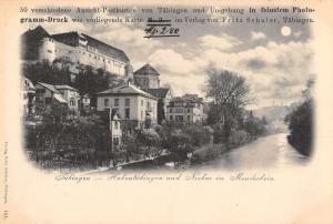 Tubingen Germany River Scene Antique Postcard J42072