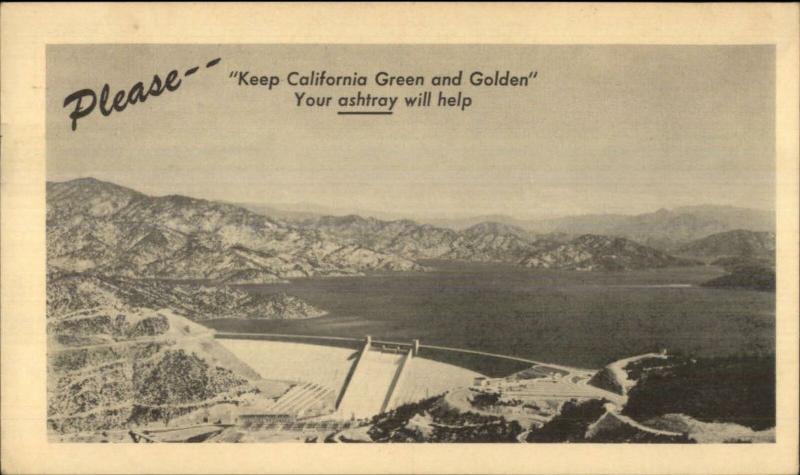 Shasta Dam & Lake CA KEEP CALIFORNIA GREEN & GOLDEN 1950s Social History PC