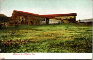 Vtg 1910s Mission San Miguel San Luis Obispo County California CA Postcard