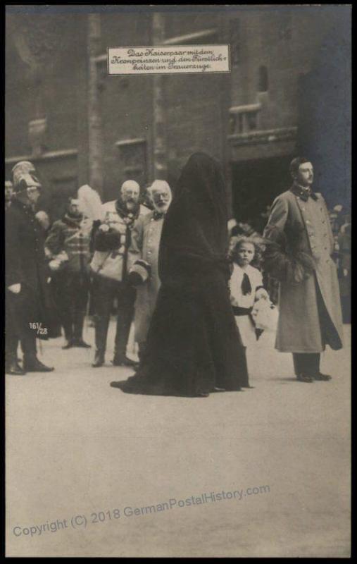 Austria WWI Kaiser Karl Franz Joseph Funeral Zita Otto  RPPC 65699