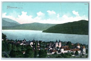 c1910 Millstatt Am See Carinthia Austria River Hills Buildings Antique Postcard