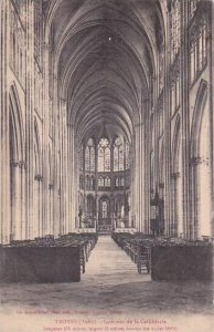 France Troyes Interieure de la Cathedrale 1927