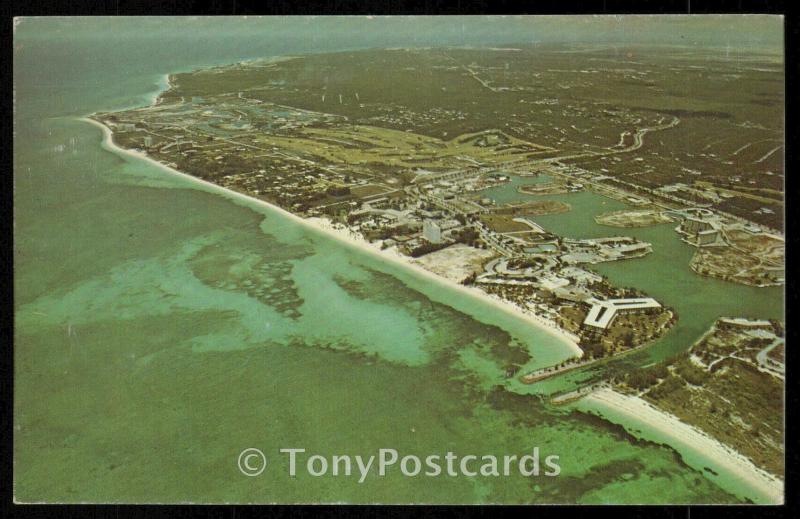 Aerial view of Freeport/Lucaya, G.B.I