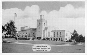 Harrisburg Pennsylvania Zembo Mosque Street View Antique Postcard K59868