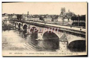 Postcard Old Orleans General view el Pont d'Orl?ans