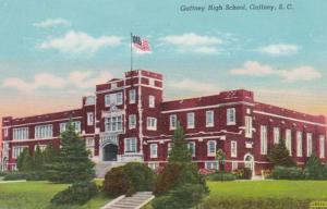 South Carolina Gaffney High School 1943 Curteich