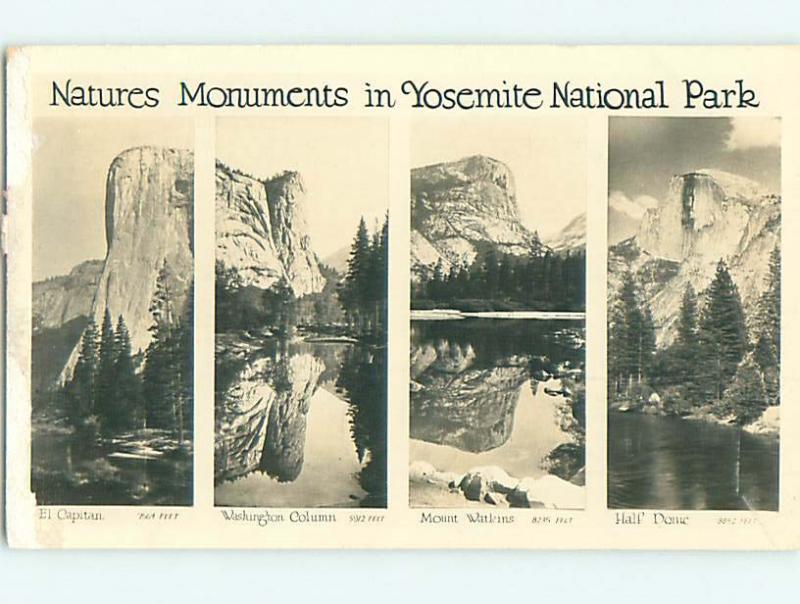 1946 rppc NATURE MOMENTS Yosemite National Park California CA r7304