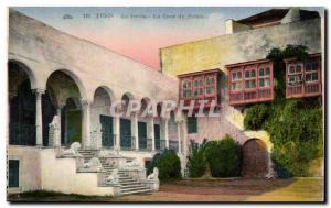 Old Postcard Tunisia Tunis Le Bardo Court Palace