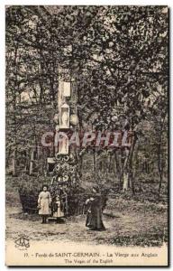 Old Postcard Foret Saint Germain Virgin to English