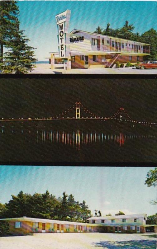 Michigan Mackinaw City Riviera Motel OnThe Water 1968