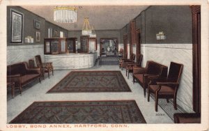 Postcard Lobby of Bond Annex in Hartford, Connecticut~130350