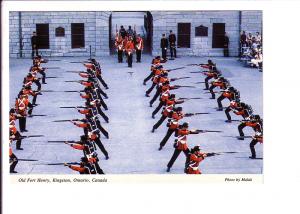 Soldiers Pointing Rifles, Fort Henry, Kingston, Ontario, Photo Sheffer