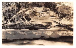 Norris Dam Tennessee Birdseye View Real Photo Antique Postcard K60211