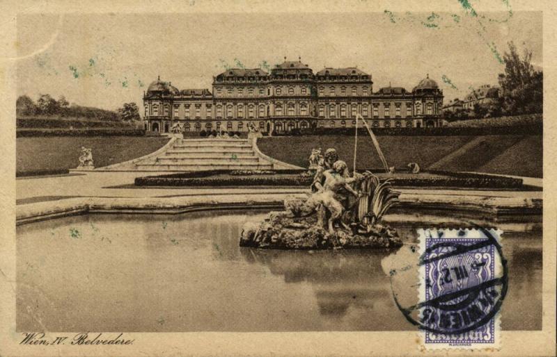 austria, VIENNA WIEN IV, Belvedere (1925) Stamp