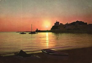 Postcard The Dawn Scenic View On The Beach Ediz Manna Adele Ponza Italy