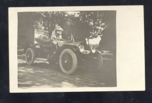 RPPC OTTUMWA IOWA ANTIQUE VINTAGE AUTOMOBILE 1914 REAL PHOTO POSTCARD