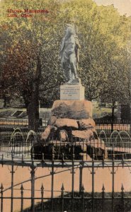 LPS69 Lodi Ohio Harris Monument Vintage Postcard