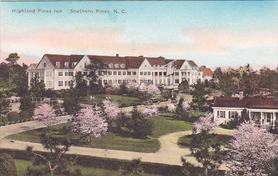 Highland Pines Inn Southern Pines North Carolina Handcolored Albertype