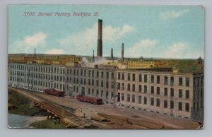 Barnes' Factory Rockford Illinois Postcard