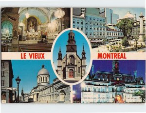 Postcard La Vieux Montreal, Canada