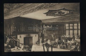 TQ3341 - Shropshire - Coffee Room in the Feathers Hotel, in Ludlow - postcard