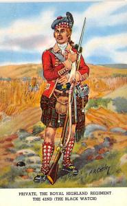 Private, The Royal Highland Regiment, 42nd The Black Watch Colonial Unused wa...