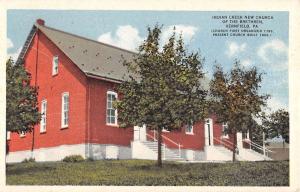 Vernfield Pennsylvania Indian Creek New Church Brethren Antique Postcard K15240 