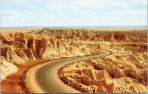 Scenic Street - S Curve in Bad Lands South Dakota