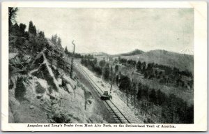 Arapahoe & Long's Peak from Mount Alto Park Switzerland Trail America, Postcard