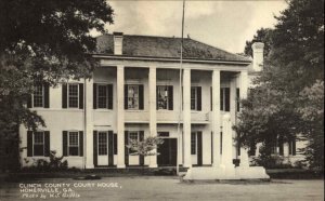 Homerville Georgia GA Clinch County Court House Vintage Postcard