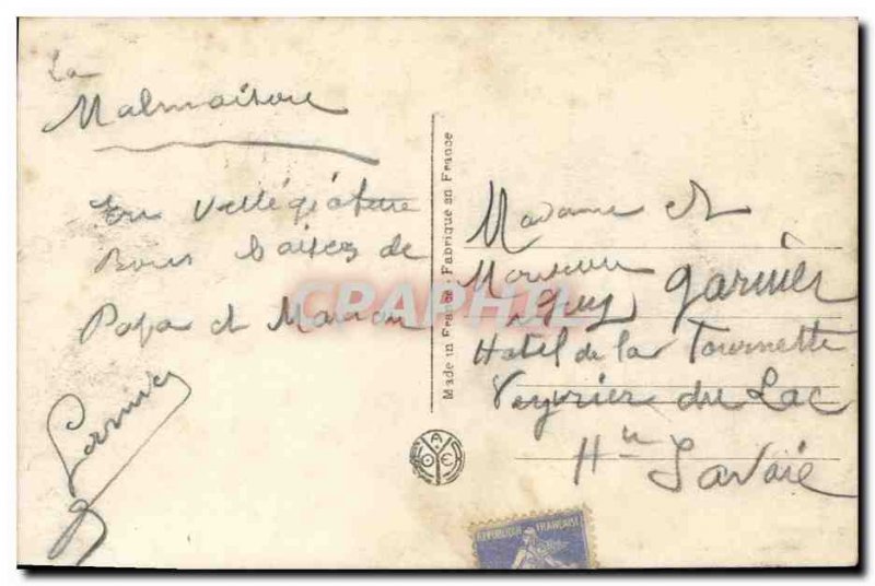 Old Postcard Rueil Malmaison Chateau